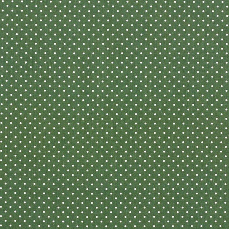 Cotton Poplin Little Dots – dark green/white,  image number 1