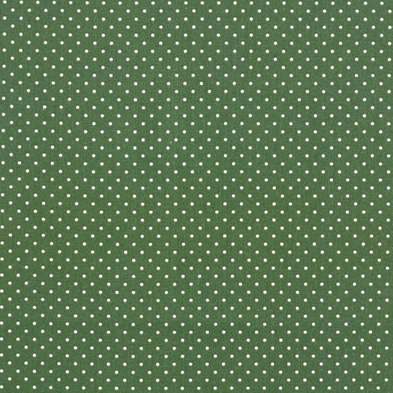 Cotton Poplin Little Dots – dark green/white, image number 1