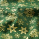 Cotton Poplin Snow Crystals – green/gold,  thumbnail number 2