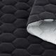Upholstery Fabric Velvet Honeycomb Quilt – black,  thumbnail number 3