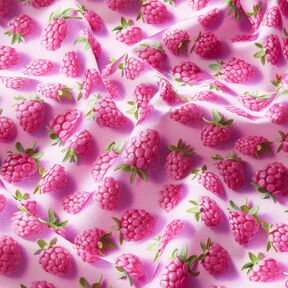 Cotton Poplin bright raspberries – pastel violet/apple green, 