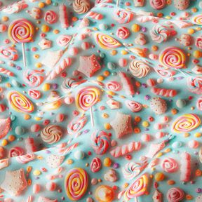 Cotton Poplin Sweets Digital Print – eucalyptus, 