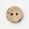 Coconut button [Ø 13 mm] – beige/dark brown,  thumbnail number 1