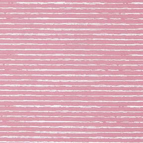 Cotton Jersey Scribble Stripes – dusky pink, 
