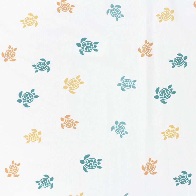 Cotton Jersey colourful tortoises – ivory/salmon,  image number 1