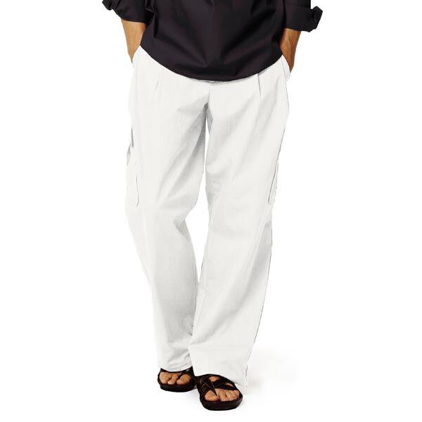 Linen fabric Stretch – offwhite, image number 6