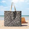 Decor Fabric Half Panama spotted ginkgo – black/natural,  thumbnail number 9