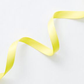 Satin Ribbon [9 mm] – lemon yellow, 