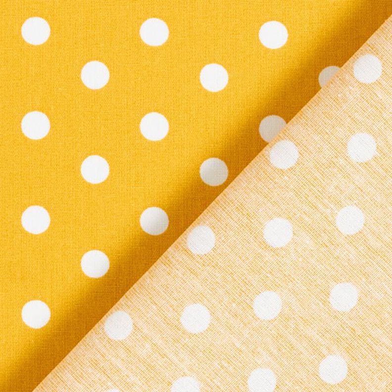 Cotton Poplin Large Dots – mustard/white,  image number 6