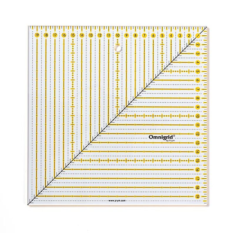 Square Quilting Ruler [ Dimensions: 20 x 20 cm ] | Prym,  image number 1