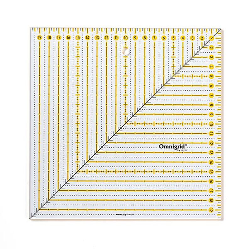 Square Quilting Ruler [ Dimensions:  20 x 20 cm  ] | Prym,  image number 1