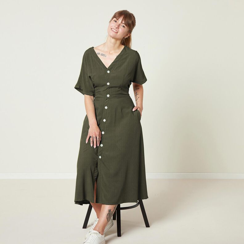 Sateen Plain – dark olive,  image number 6