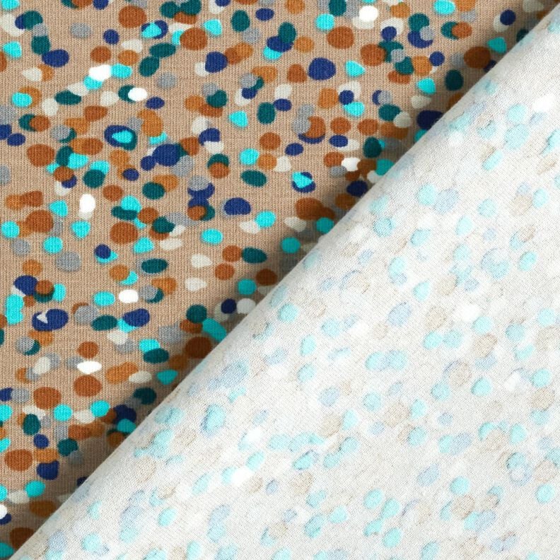 Cotton Jersey colourful confetti – dune/blue spruce,  image number 4