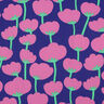 LENZING™ ECOVERO™ viscose fabric  Poppies | Nerida Hansen – navy blue/pink,  thumbnail number 1