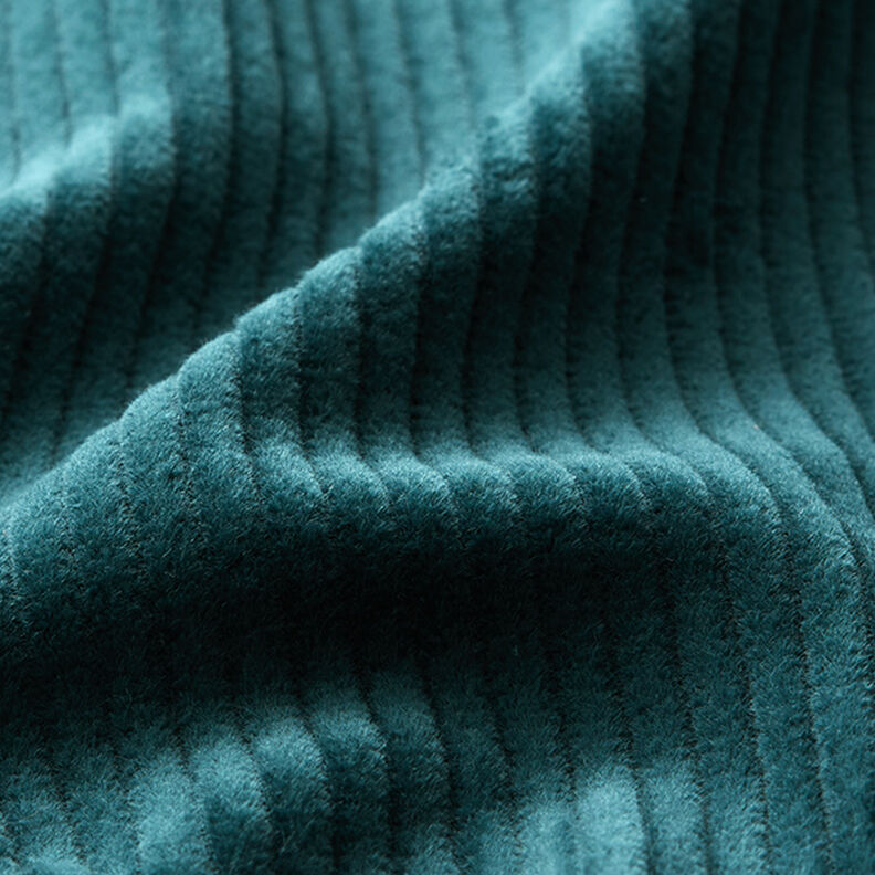 Chunky Corduroy pre-washed Plain – petrol,  image number 2