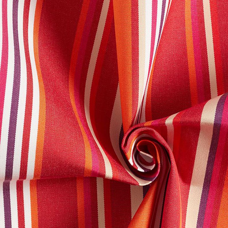 awning fabric Blurred Stripes – coral/berry,  image number 4
