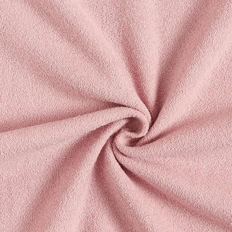 Cotton Sweatshirt Fabric Terry Fleece – pink,  image number 1