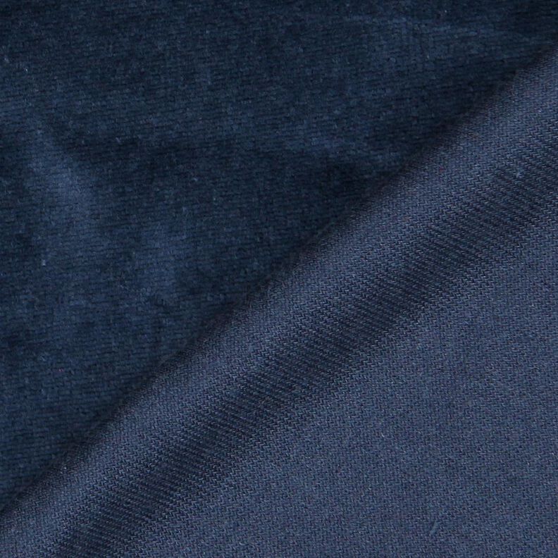 Plain Nicky Velour – navy blue | Remnant 50cm,  image number 3
