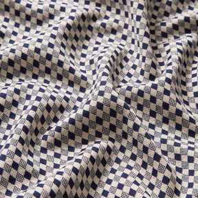 Ponte Roma Jersey Mini diamonds – light beige/navy blue, 