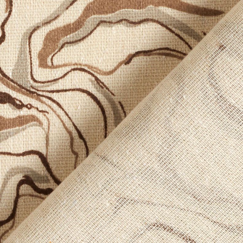 Linen Blend Marble – almond/mocca,  image number 4