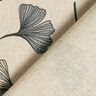 Half Panama Decor Fabric Ginkgo Leaves – grey/natural,  thumbnail number 6