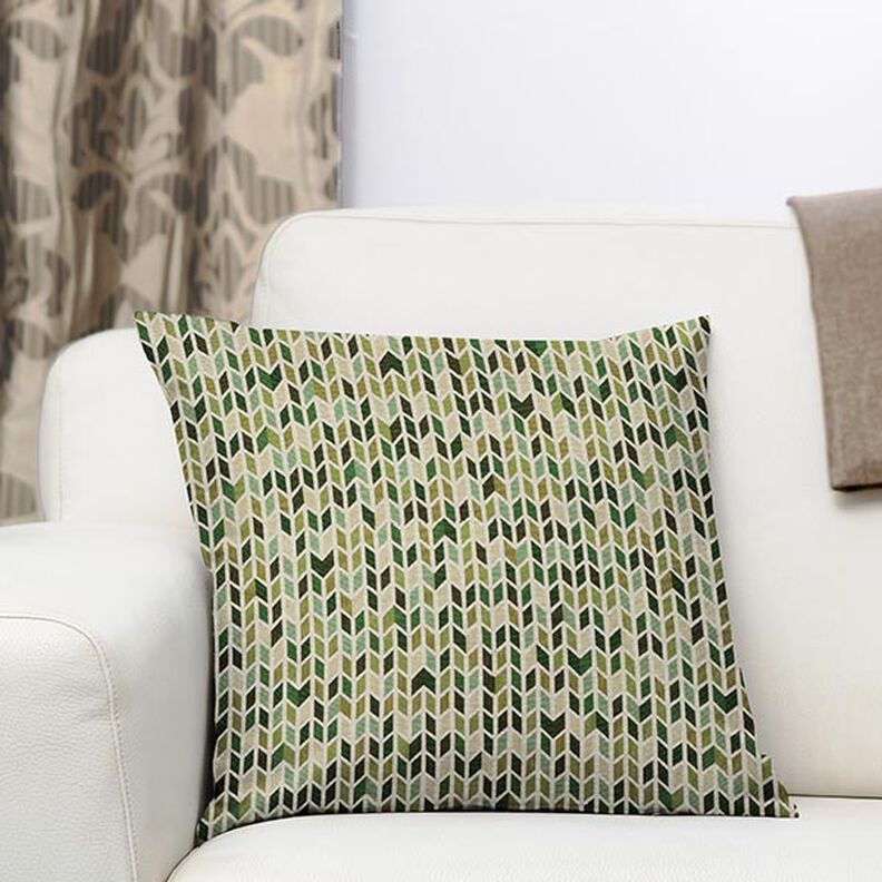 Jacquard Tapestry Zigzag – green,  image number 8