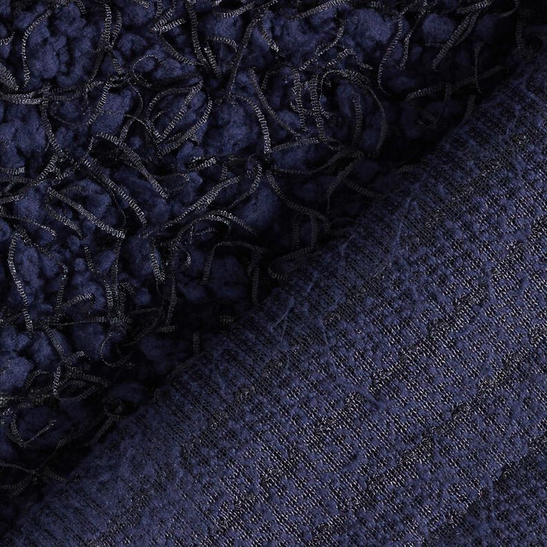 Faux fur effect threads – midnight blue,  image number 4