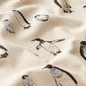 Half Panama Decor Fabric Penguins – natural,  thumbnail number 2