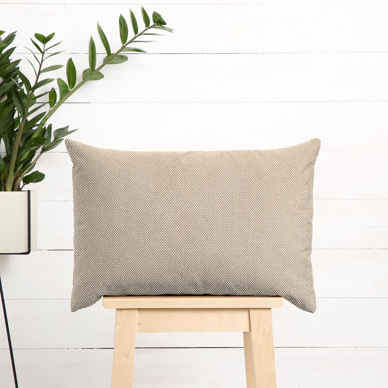 Upholstery Fabric Mottled Soft – dark beige, image number 7