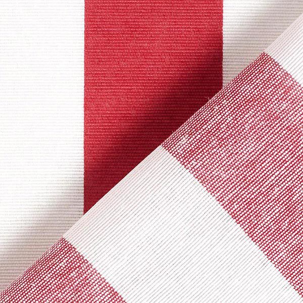 Decor Fabric Canvas Stripes – red/white,  image number 4