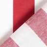 Decor Fabric Canvas Stripes – red/white,  thumbnail number 4