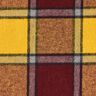 Coat Fabric roughened check – burgundy/curry yellow,  thumbnail number 5