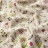 Decor Fabric Half Panama Spring flowers – natural/pink,  thumbnail number 2