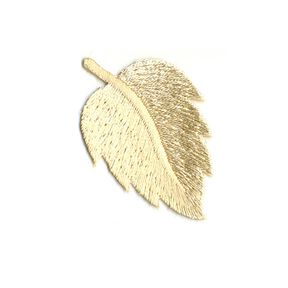 Leaf Patch [ 3 x 4 cm ] – gold metallic, 