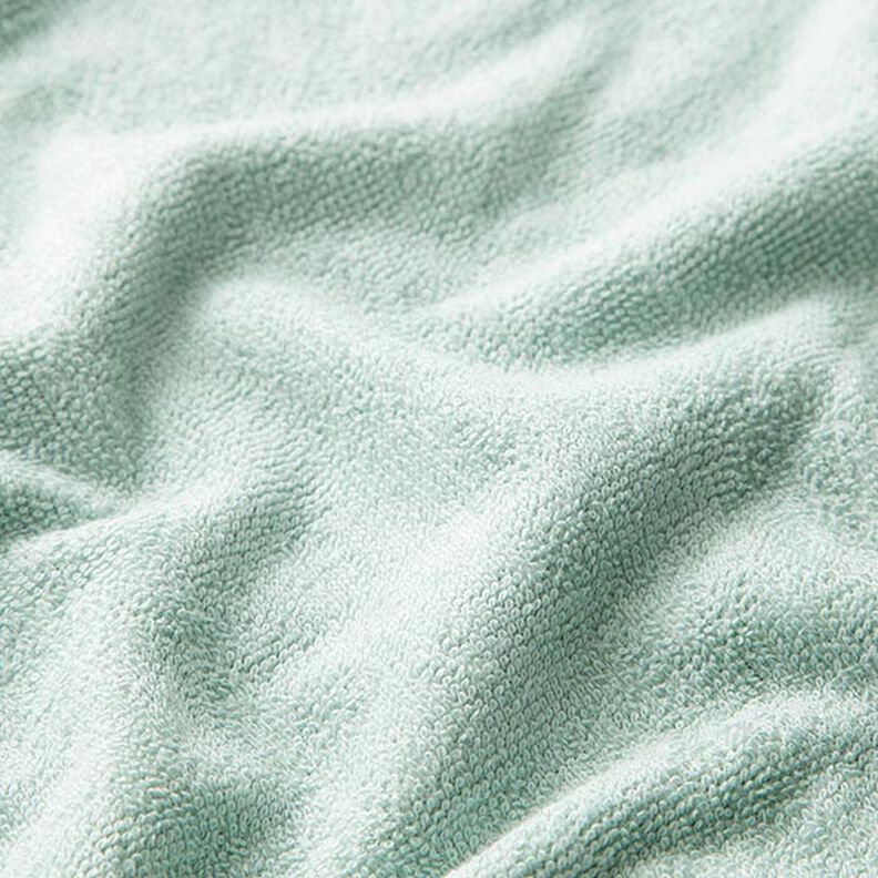 Cosy Towelling Bamboo Plain – aqua blue,  image number 4