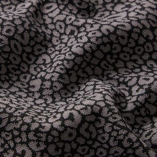 Leopard print knitted jacquard – grey/black, 