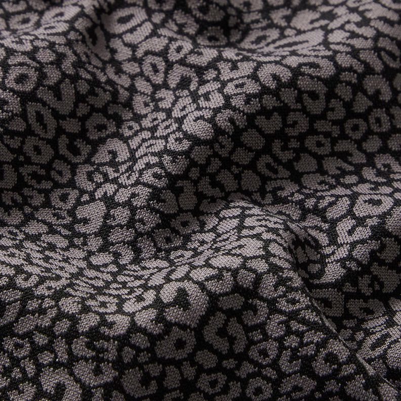 Leopard print knitted jacquard – grey/black,  image number 2