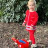 French terry Panel Emergency doctor outfit | Stoff&Liebe – red/silver grey,  thumbnail number 8
