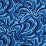 Viscose crepe waves – navy blue/royal blue,  thumbnail number 1