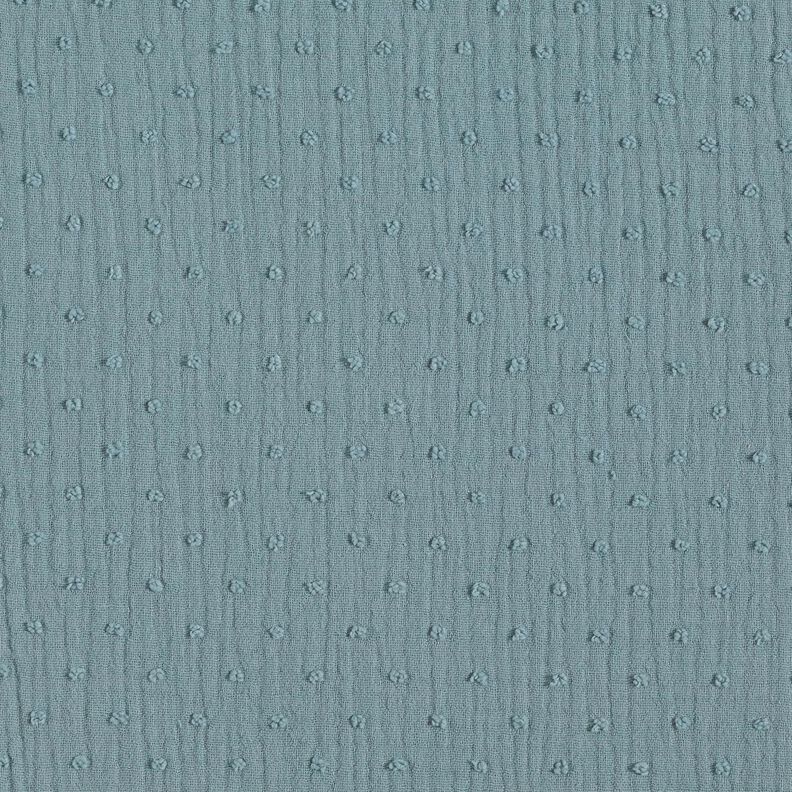 Double Gauze/Muslin dobby – steel blue,  image number 1