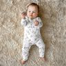 Cotton Jersey Leafy Vines – ivory/light brown,  thumbnail number 8