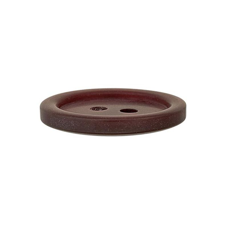 Basic 2-Hole Plastic Button - red brown,  image number 2