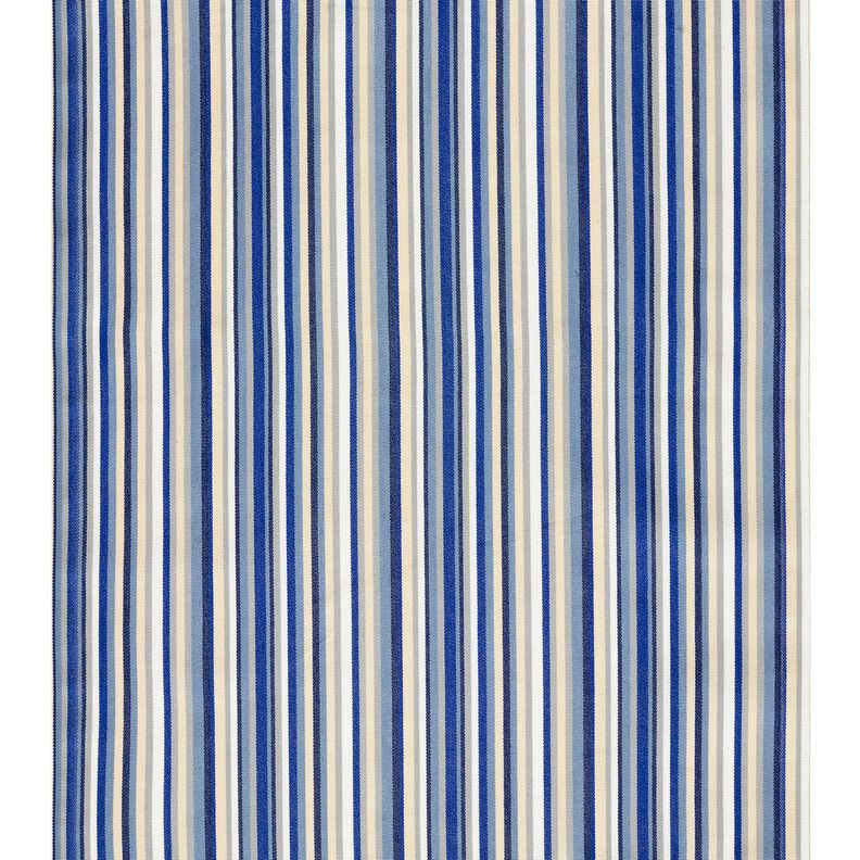 Outdoor Deckchair fabric Longitudinal stripes 44 cm – indigo/beige,  image number 1