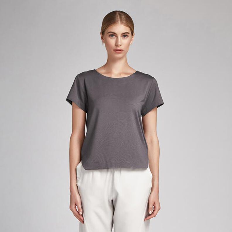 Cotton Poplin Plain – anthracite,  image number 6