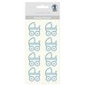 Baby Boy Design Stickers [ 8 pieces ] – blue,  thumbnail number 1