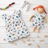 Cotton Poplin lots of vehicles – offwhite,  thumbnail number 6