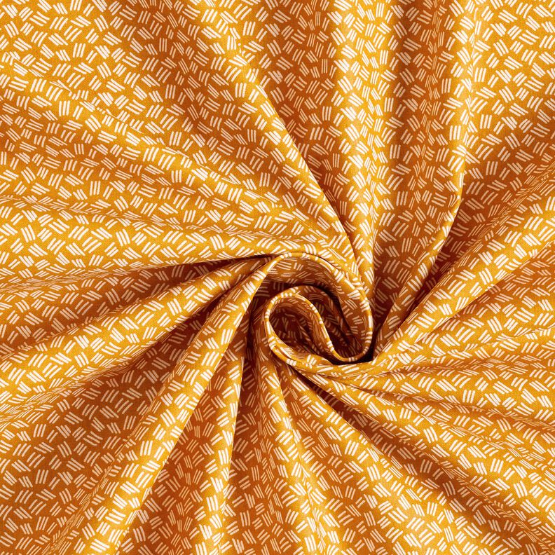Cotton Cretonne Small Lines – curry yellow,  image number 3