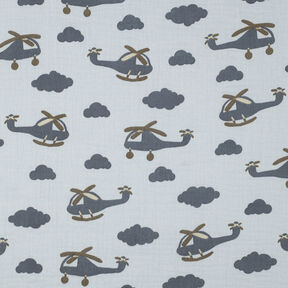 Double Gauze/Muslin Helicopter | by Poppy – baby blue/slate grey, 
