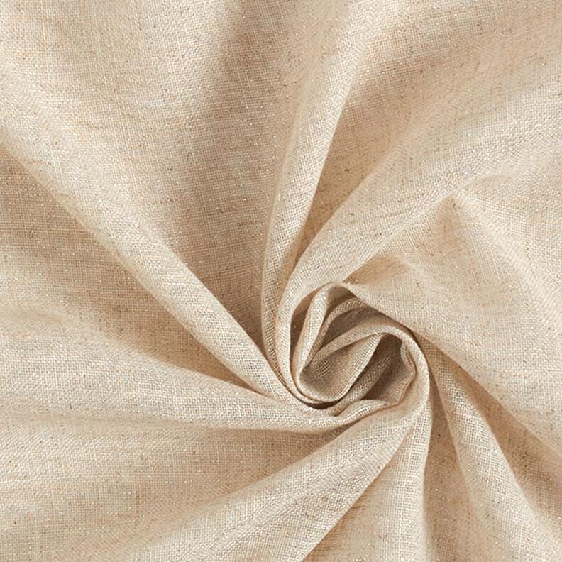 Decor Fabric Voile Lurex – natural/silver,  image number 1