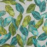 Decor Fabric Canvas ficus leaves  – blue spruce/grey,  thumbnail number 1